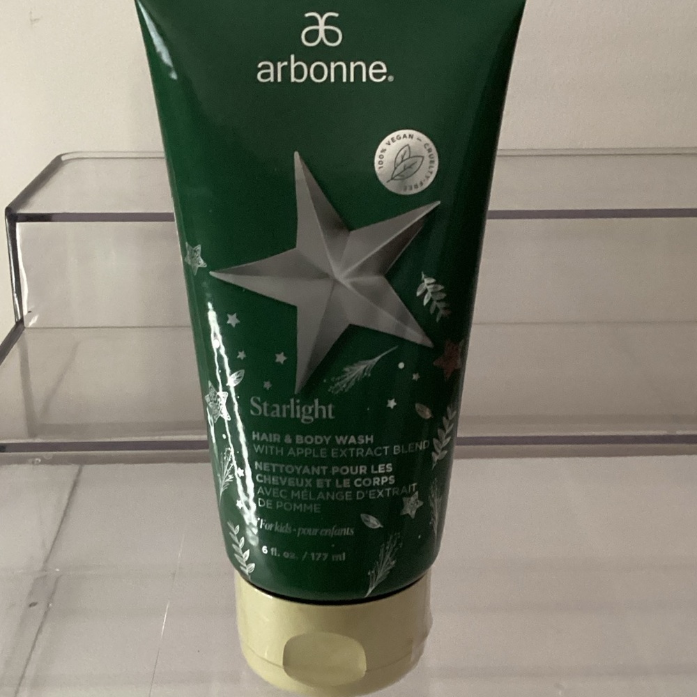 arbonne starlight hair and body wash nwt